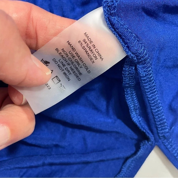 New Vince Camuto Emma Open Front Cardigan Vivid Blue 1X - Picture 3 of 7